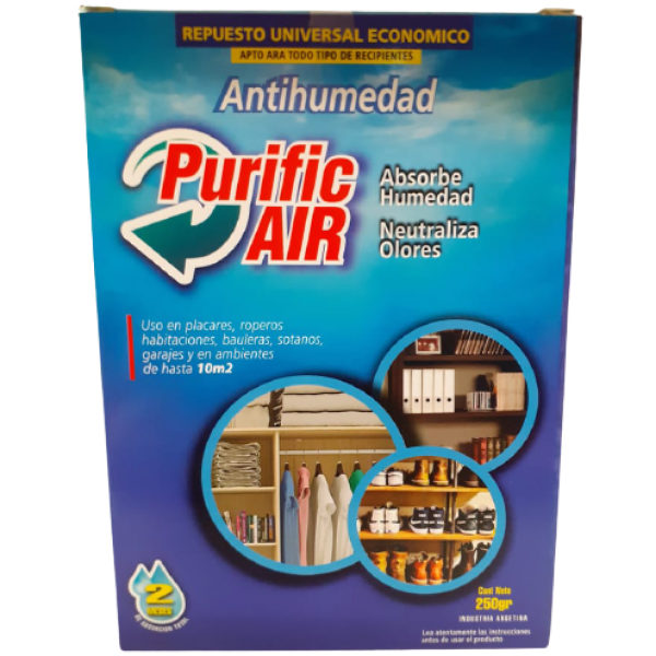 Absorbe Humedad Purific Air 250 Gramos Original